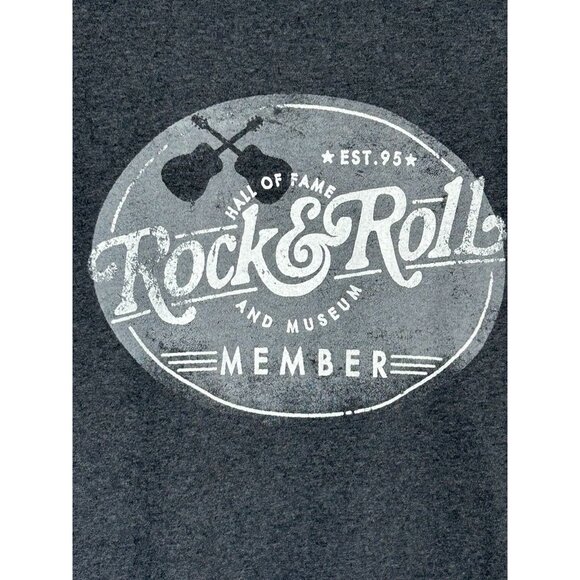 Port & Co. Rock & Roll Hall of Fame Short Sleeve Tee in Gray - Sz L - Picture 3 of 5